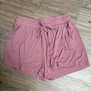 High Waist Mauve Shorts for Women